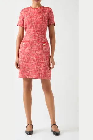 LK Bennett Alexa Short Sleeve Tweed Minidress in at Nordstrom, Size 2 Us