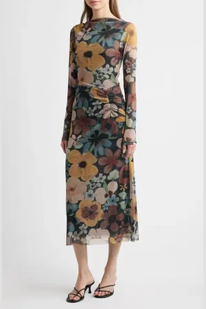 Cleobella Katya Long Sleeve Midi Dress in at Nordstrom, Size Large