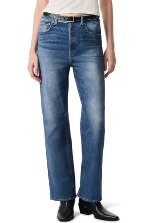 RAG&BONE Miramar Shea High Waist Relaxed Straight Leg Cotton Terry Sweatpant Jeans in at Nordstrom, Size 33