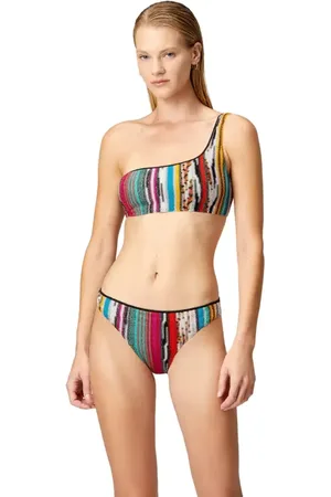 Missoni One-shoulder Bikini In Lam?? Slub Viscose in at Nordstrom, Size 40 It
