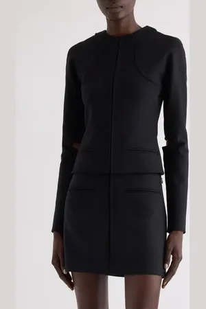 Courrèges Technical Jersey Scuba Knit Jacket in at Nordstrom, Size 4 Us