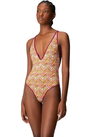 Missoni Reversible One-piece Swimsuit With Print And V-neck in at Nordstrom, Size 42 It