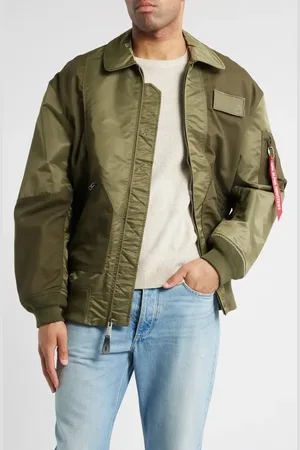 Alpha Industries CWU 36/P Mod Mixed Media Jacket in at Nordstrom, Size X-Large