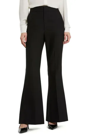 Mac Duggal Classic Crepe Flared Trouser Pant in at Nordstrom, Size 0