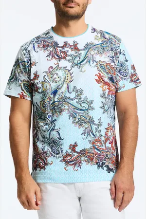 Robert Graham Paisley Portal Print Cotton T-Shirt in at Nordstrom, Size Small