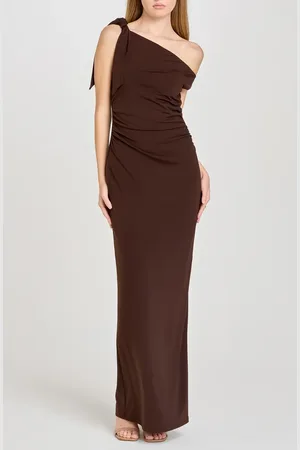 WAYF Say Less Ruched One-Shoulder Maxi Dress in at Nordstrom, Size Medium