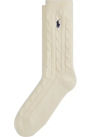 Ralph Lauren Seasonless Cable Crew Socks in at Nordstrom, Size 9