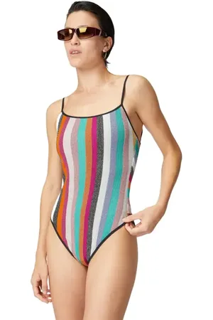 Missoni One-piece Swimsuit In Striped Ribbed Lam?? Knit in at Nordstrom, Size 44 It