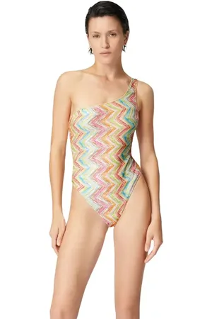 Missoni One-shoulder One-piece Swimsuit In Printed Tulle in at Nordstrom, Size 40 It