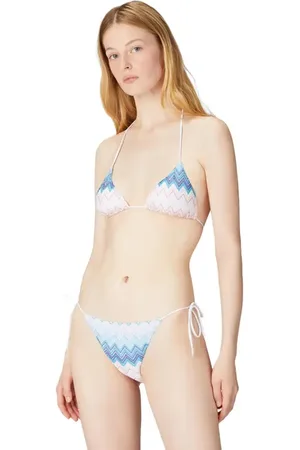 Missoni Triangle Bikini In Viscose Blend Zig Zag Lam?? in at Nordstrom, Size 44 It