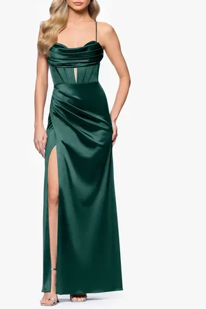 Blondie Nites Drape Corset Gown in at Nordstrom, Size 13