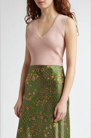 VERONICA BEARD Sid Directional Rib Sweater Tank in at Nordstrom, Size Small