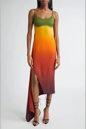 MONSE Back Cutout Ombr?? Jersey Dress in at Nordstrom, Size 10
