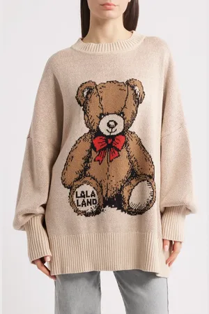 Dressed in Lala Teddy Bear Oversize Sweater in at Nordstrom