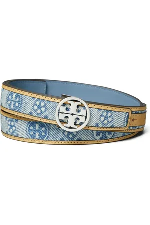 Tory Burch Miller Denim Belt in at Nordstrom, Size Medium
