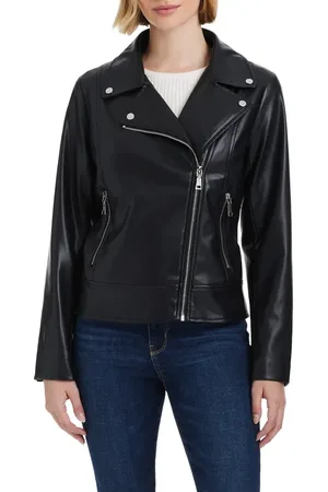 Vince Camuto Asymmetric Zip Faux Leather Jacket in at Nordstrom, Size Small