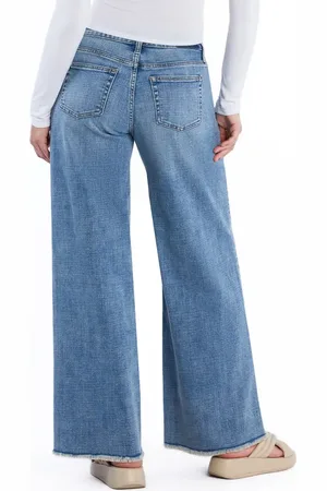 HINT OF BLU Mighty High Waist Wide Leg Jeans in at Nordstrom, Size 28