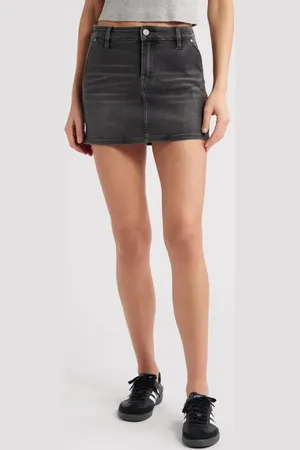 PTCL Isa Easy Stretch Denim Miniskirt in at Nordstrom, Size Large