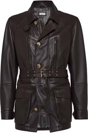 Brunello Cucinelli Nappa leather parka in at Nordstrom, Size Xx-Large Eu