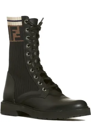 Fendi Rockoko Chelsea Sock Combat Boot in at Nordstrom, Size 5Us