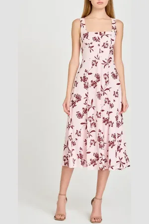 WAYF Leonie Floral Corset Midi Dress in at Nordstrom, Size X-Small