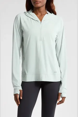 Helly Hansen Shine Solen Sun Half-Zip Hoodie in at Nordstrom, Size Medium