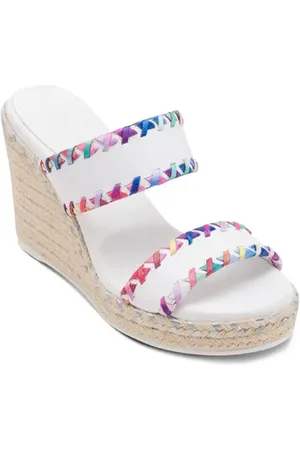 Karl Lagerfeld Charcel Double Strap Espadrille Wedge Sandal in at Nordstrom, Size 8.5