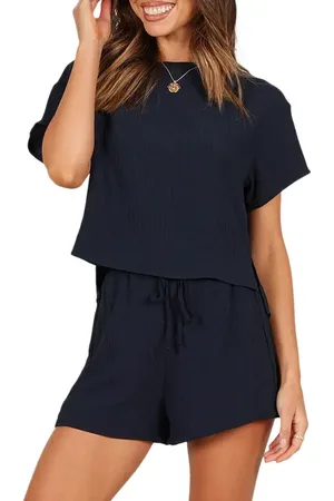 Petal & Pup Ittai T-Shirt & High Waist Shorts Set in at Nordstrom, Size Medium