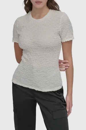 DKNY Textured T-Shirt in at Nordstrom, Size X-Large