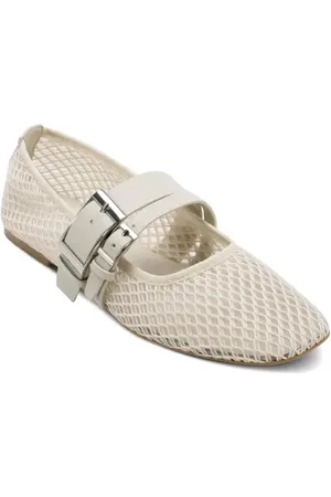 DKNY Dade Buckle Strap Mesh Ballet Flat in at Nordstrom, Size 9.5