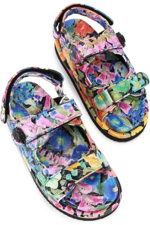 Kurt Geiger Orson Floral Print Quilted Sandal in at Nordstrom, Size 8.5Us