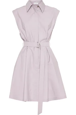 Brunello Cucinelli Mini Chemisier dress with monili in at Nordstrom, Size Large Eu