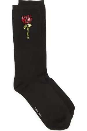 Simone Rocha Carnation Crystal Embellished Socks in at Nordstrom