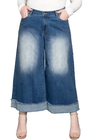 Standards & Practices High Waist Crop Wide Leg Jeans in at Nordstrom, Size 22W