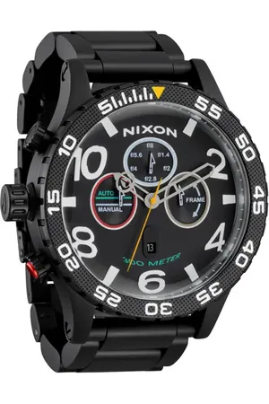 Nixon 51-30 Fisheye Chronograph Bracelet Watch, 51mm in Fisheye /Super Black /Black at Nordstrom