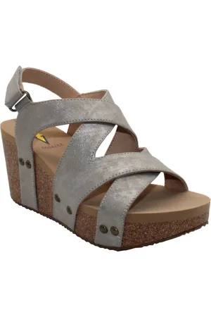 Volatile Tory Crisscross Wedge Sandal in at Nordstrom, Size 6