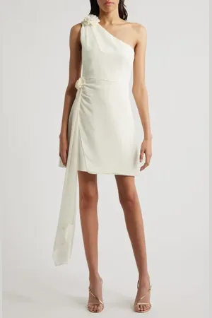 LIKELY Cassia Floral Detail One-Shoulder Cocktail Minidress in at Nordstrom, Size 4