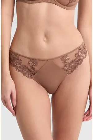 Simone Pérèle Saga Lace Trim Thong in at Nordstrom, Size Large