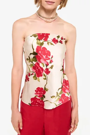 CAMI Prima Strapless Silk Top in at Nordstrom, Size Small