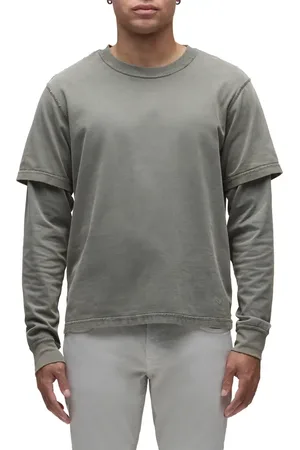 Hudson Hybrid Layered Cotton T-Shirt in at Nordstrom, Size Large
