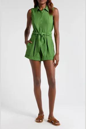 Reiss Millie Belted Beach Cover-Up Playsuit in at Nordstrom, Size 10 Us