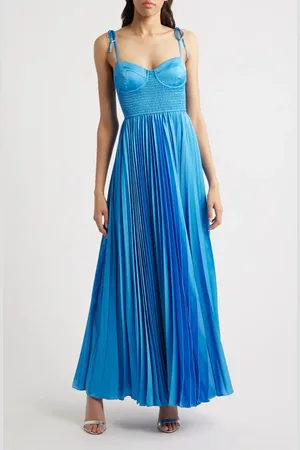 Hutch Pleated Bustier Maxi Dress in at Nordstrom, Size X-Large