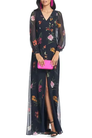 Sachin & Babi Penny Long Sleeve Gown in at Nordstrom, Size 8