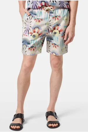 Scotch&Soda Print Mid Length Swim Trunks in at Nordstrom, Size Medium