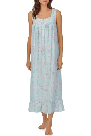 Eileen West Floral Sleeveless Cotton Ballet Nightgown in at Nordstrom, Size Small