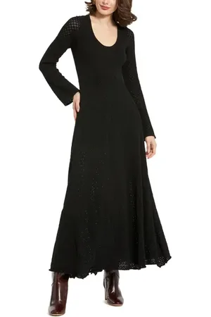 Mac Duggal Scoop Neck Long Sleeve Knit Maxi Dress in at Nordstrom, Size X-Large