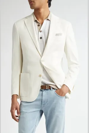 ELEVENTY Unstructured Linen & Cotton Sport Coat in at Nordstrom, Size 46 Us