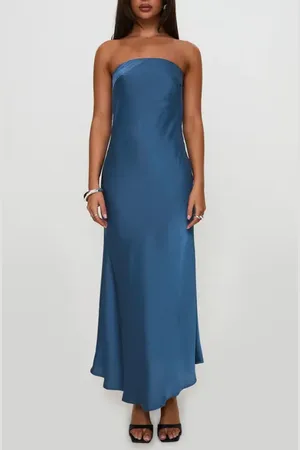 Princess Polly Haley Strapless Satin Maxi Dress in at Nordstrom, Size 12