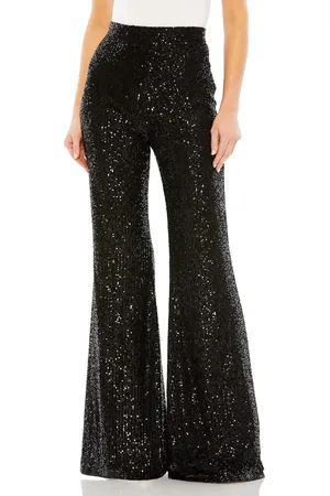 Mac Duggal Sequin Flare Evening Pants in at Nordstrom, Size X-Small