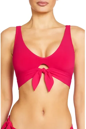 Robin Piccone Ava Knot Front Bikini Top in at Nordstrom, Size X-Small